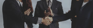 business people shaking hands